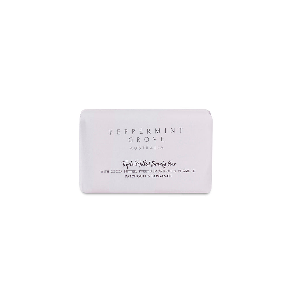 Peppermint Grove Patchouli & Bergamot Beauty Bar 200g