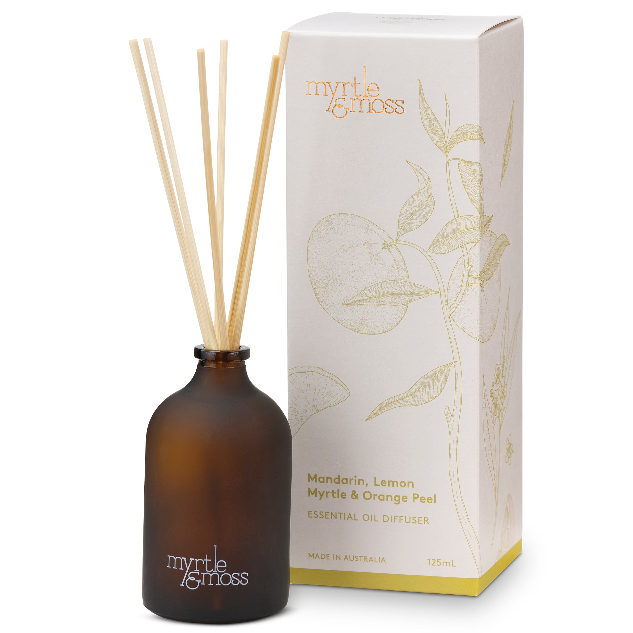 Mandarin, Lemon Myrtle & Orange Peel Essential Oil Diffuser Mandarin, Lemon Myrtle & Orange Peel Essential Oil Diffuser