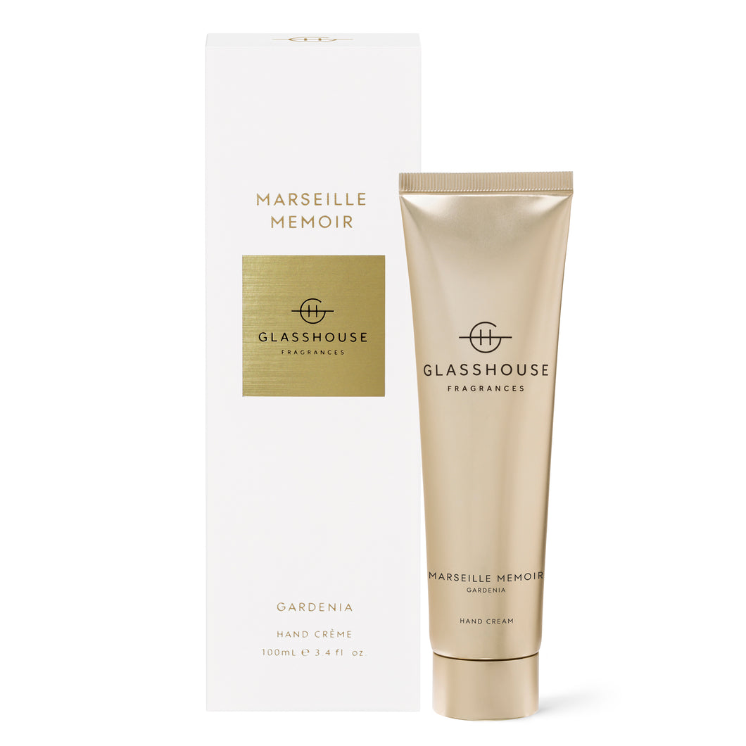 Glasshouse Fragrance Marseille Memoir Hand Cream 100ml | Gardenia