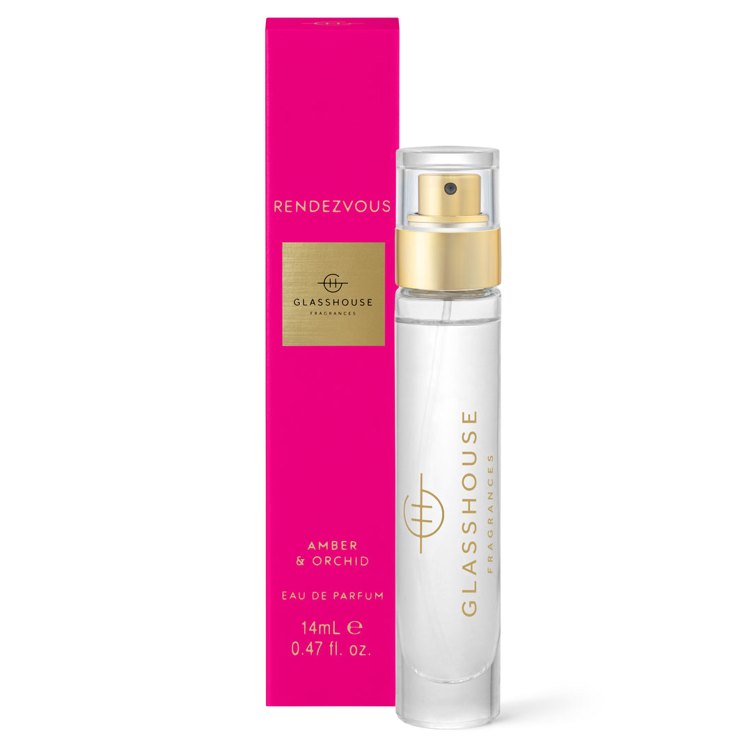 Glasshouse Fragrance Rendezvous Eau De Parfum 14ml | Amber & Orchid