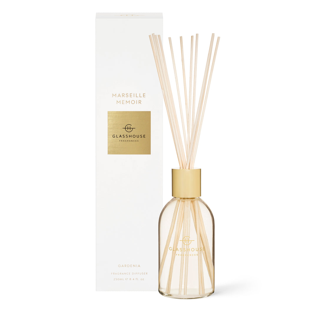 Glasshouse Fragrance Marseille Memoir Diffuser 250ml | Gardenia