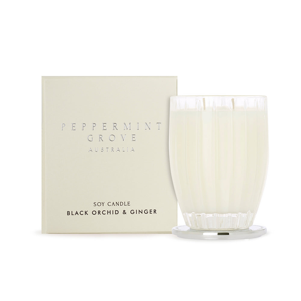 Peppermint Grove Black Orchid & Ginger Soy Candle 350g