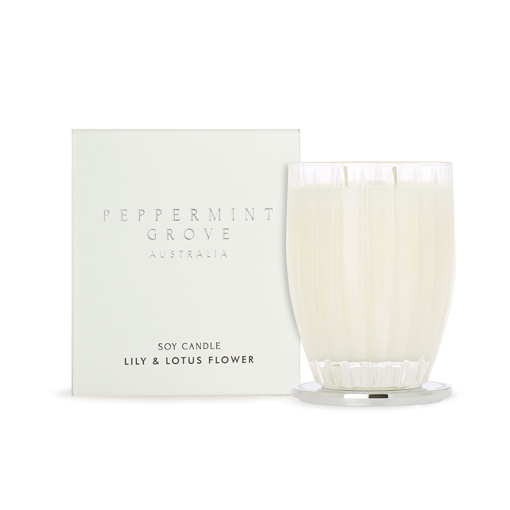 Peppermint Grove Lily & Lotus Flower Soy Candle 350g