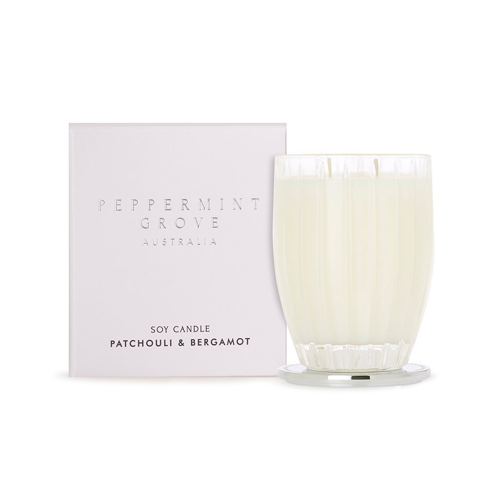 Peppermint Grove Patchouli & Bergamot Soy Candle 350g