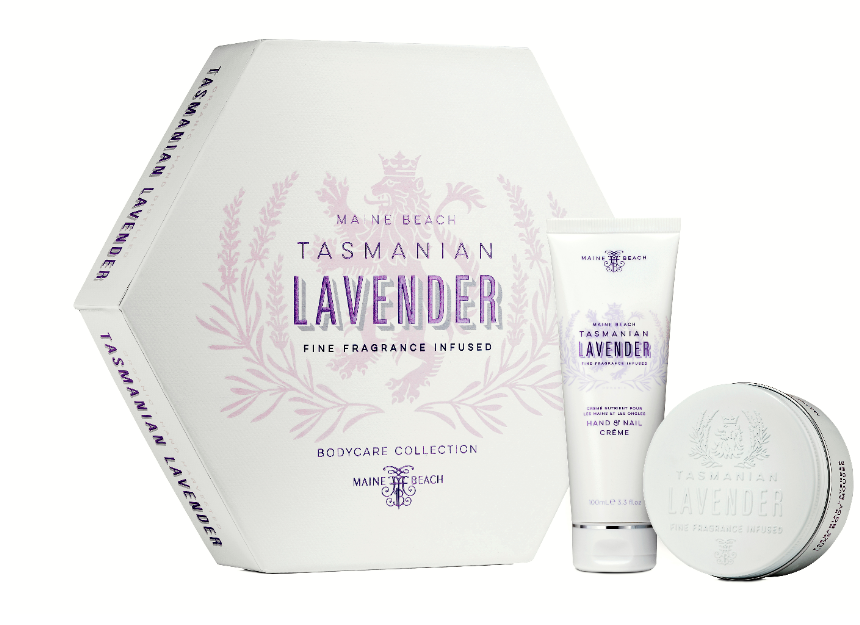 Maine Beach Tasmanian Lavender Hand & Nail Creme & Luxe Body Mousse Duo
