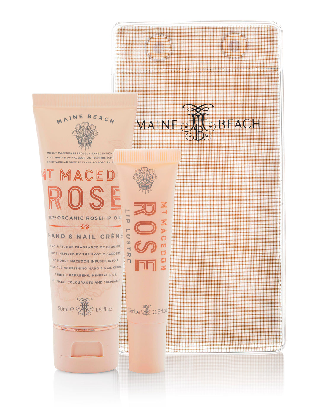 Maine Beach Mt Macedon Rose Lip and Hand & Nail Creme Duo