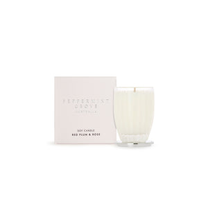 Peppermint Grove Red Plum & Rose Soy Candle 60g