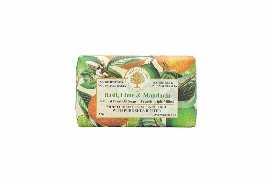 Wavertree & London Basil Lime & Mandarin Soap 200g